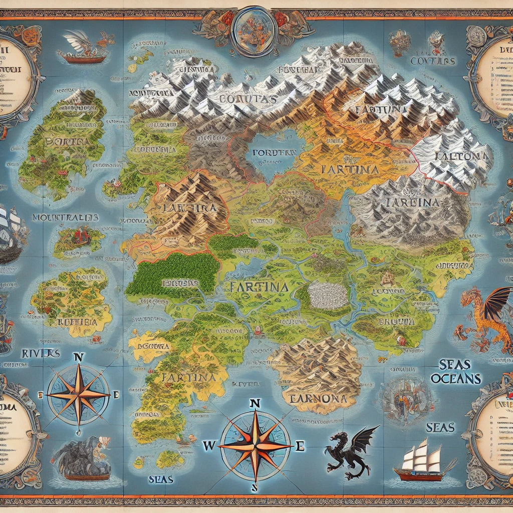Map Drawing With Labels Mastering Cartography: How to Perfectly Place Labels and Titles on RPG ...